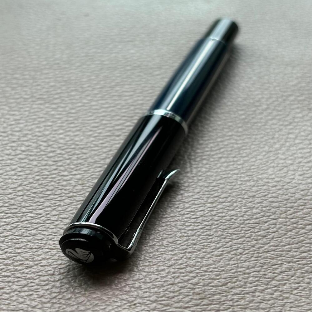 Pelikan M215 Blue Silver Stripe Fountain Pen Discontinued