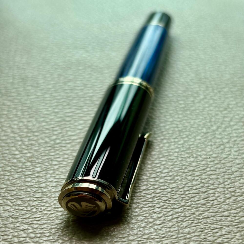Pelikan M605 Blue Black Stripe Fountain Pen Special Edition
