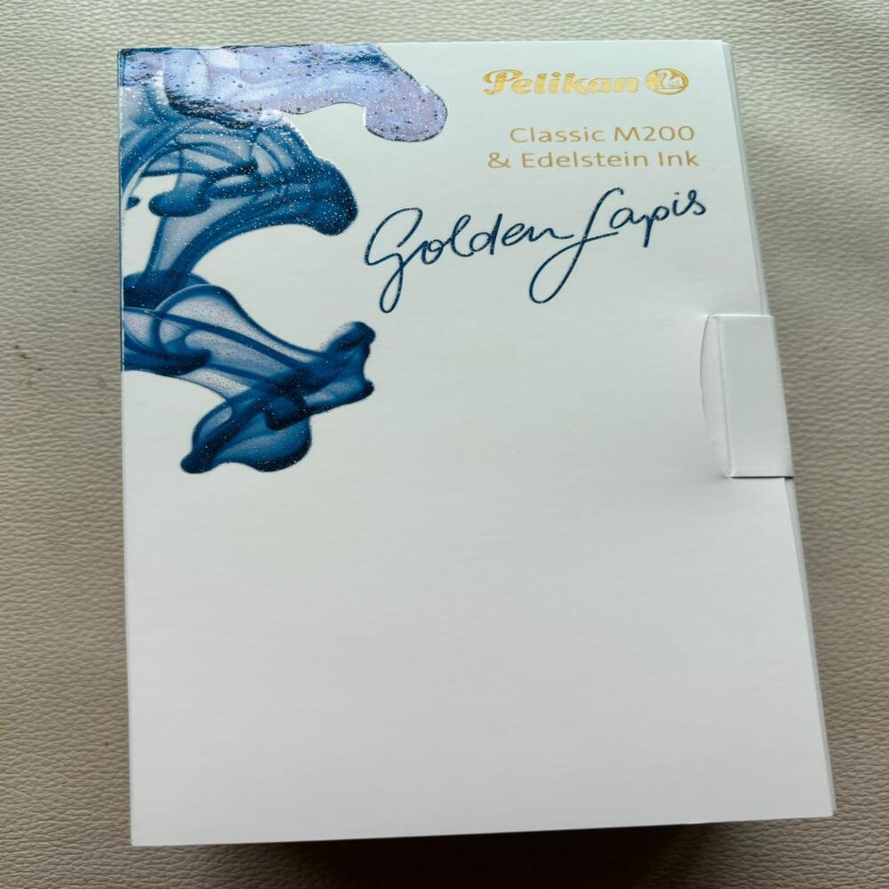 Pelikan M200 Golden Lapis Fountain Pen Set Special Edition