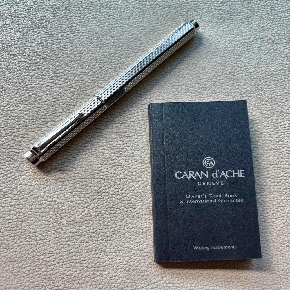 Caran d'Ache Palladium Coated Ecridor Cubrik Rollerball Pen