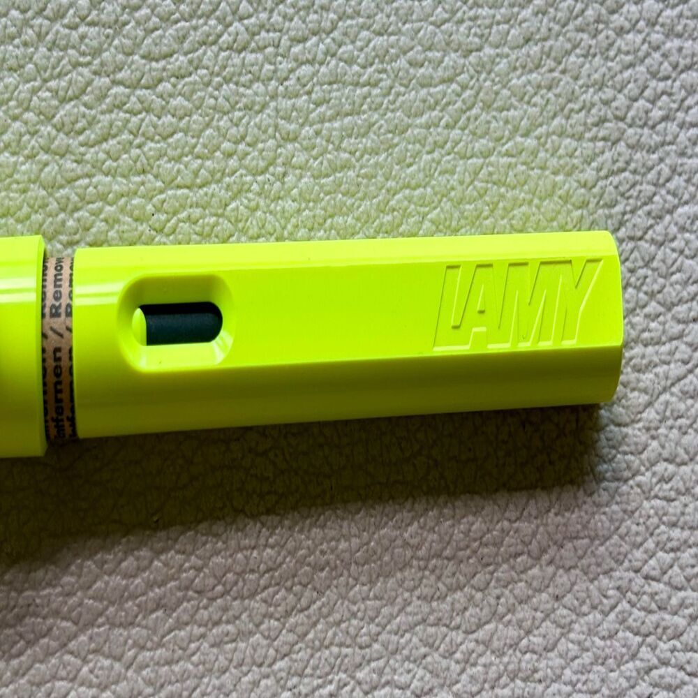 2013 Lamy Lime Neon Silver Clip Safari Fountain Pen Limited Edition