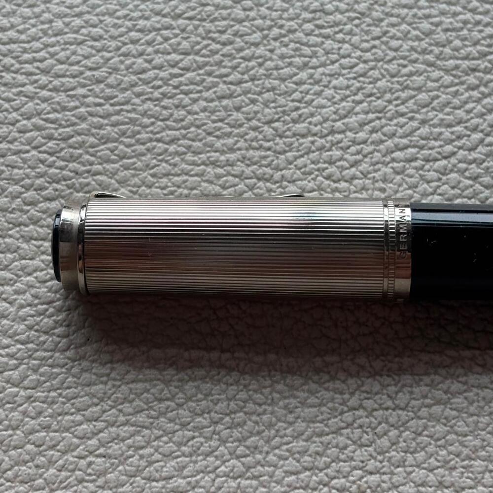 Pelikan K420 Silver Black Ballpoint Pen Discontinued Rare