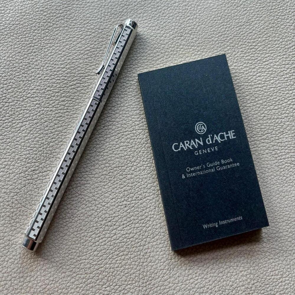 Caran d'Ache Type 55 Silver Plated Rollerball Pen