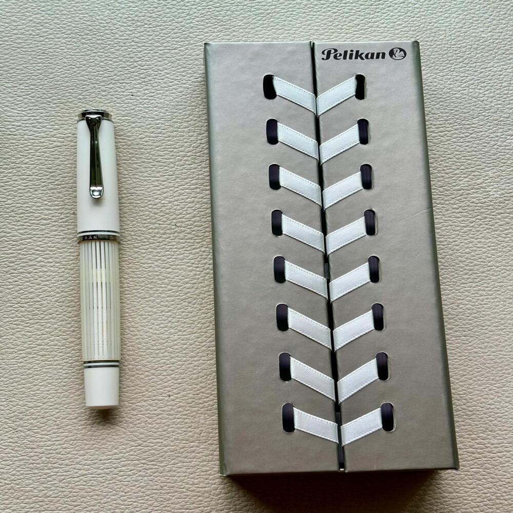 Pelikan M605 White Stripe Fountain Pen Special Edition
