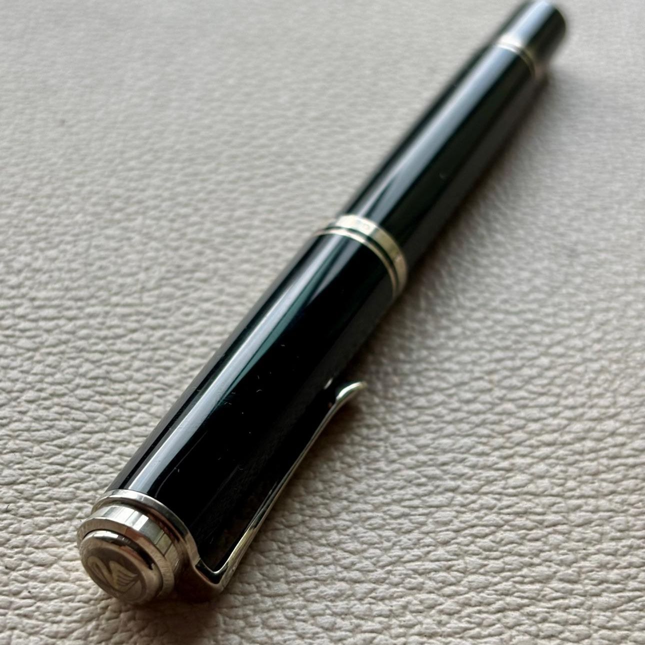 Pelikan M405 Black Silver Fountain Pen