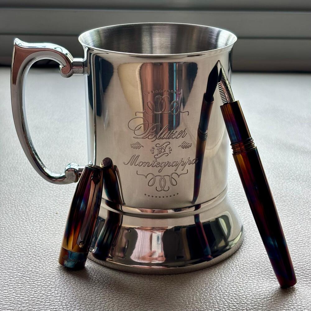 Montegrappa Fortuna Blazer Fountain Pen with Silver Mug