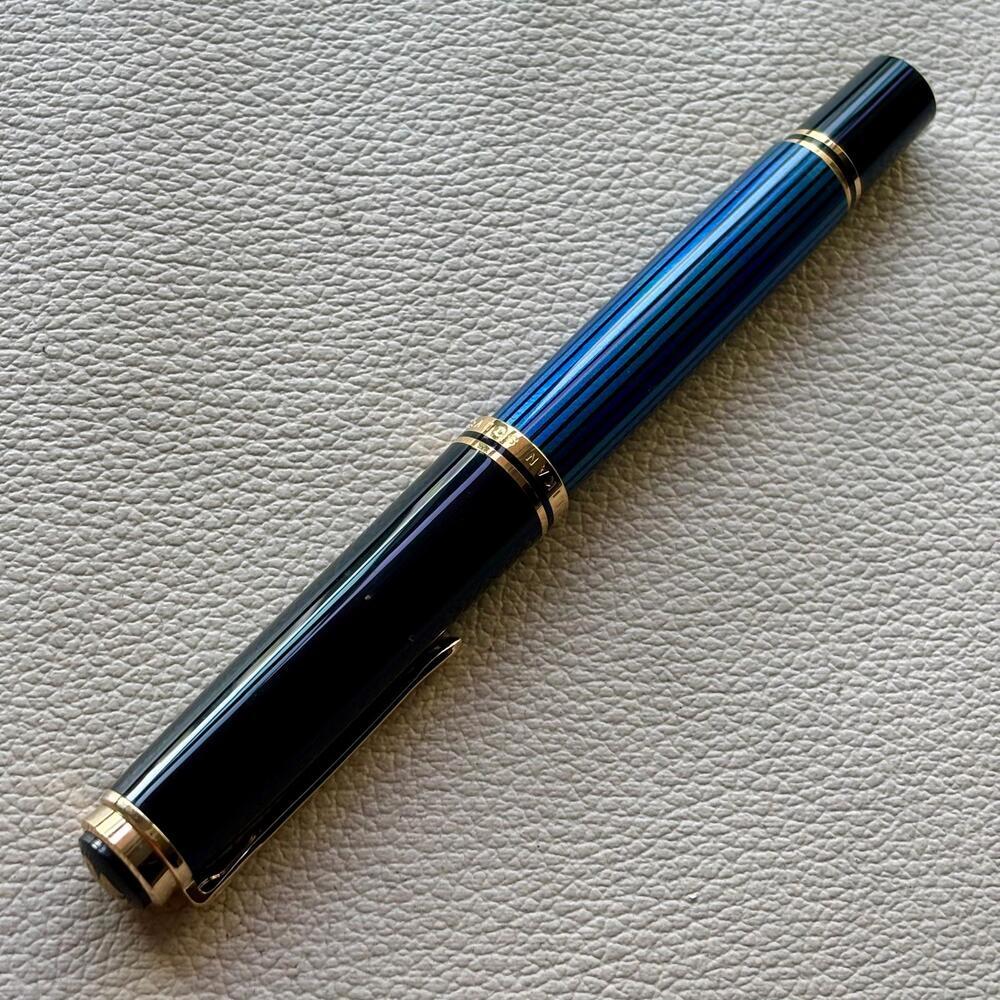 Pelikan M800 Blue Stripe Fountain Pen (OLD LOGO)