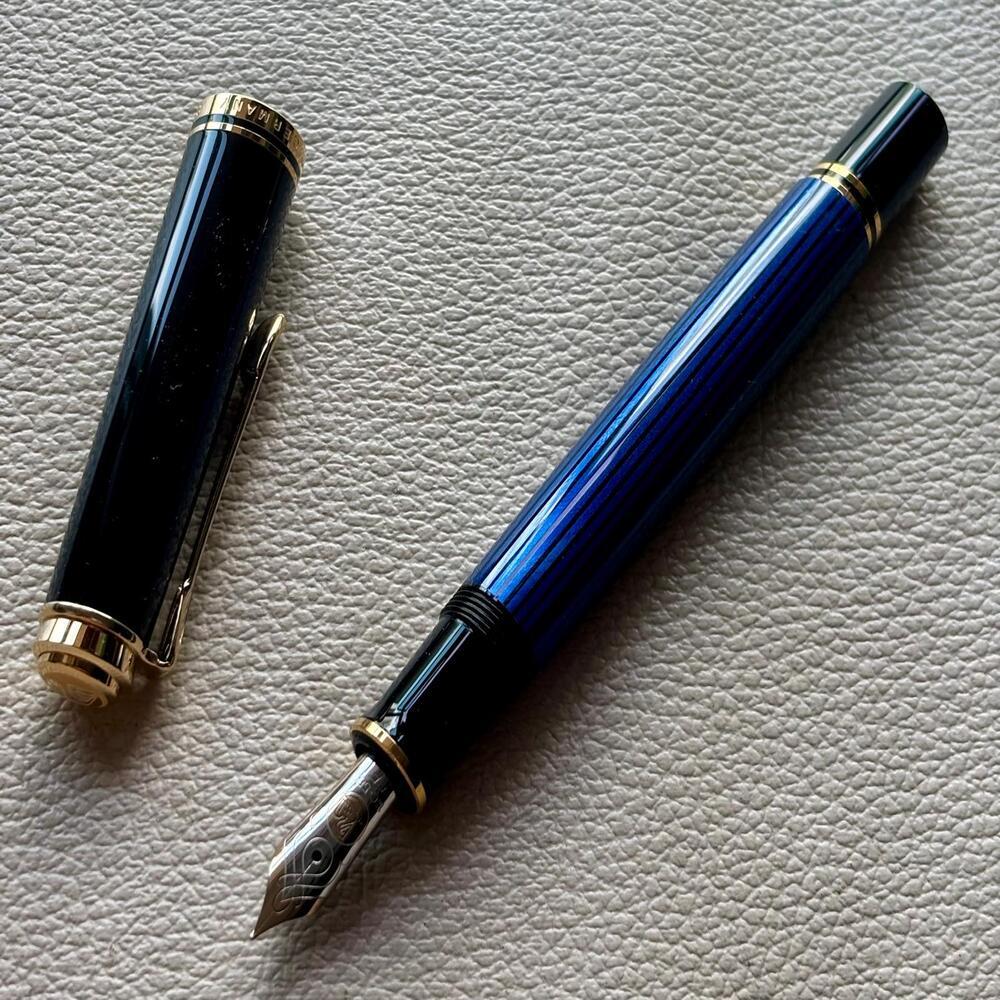Pelikan M600 Blue Stripe Fountain Pen