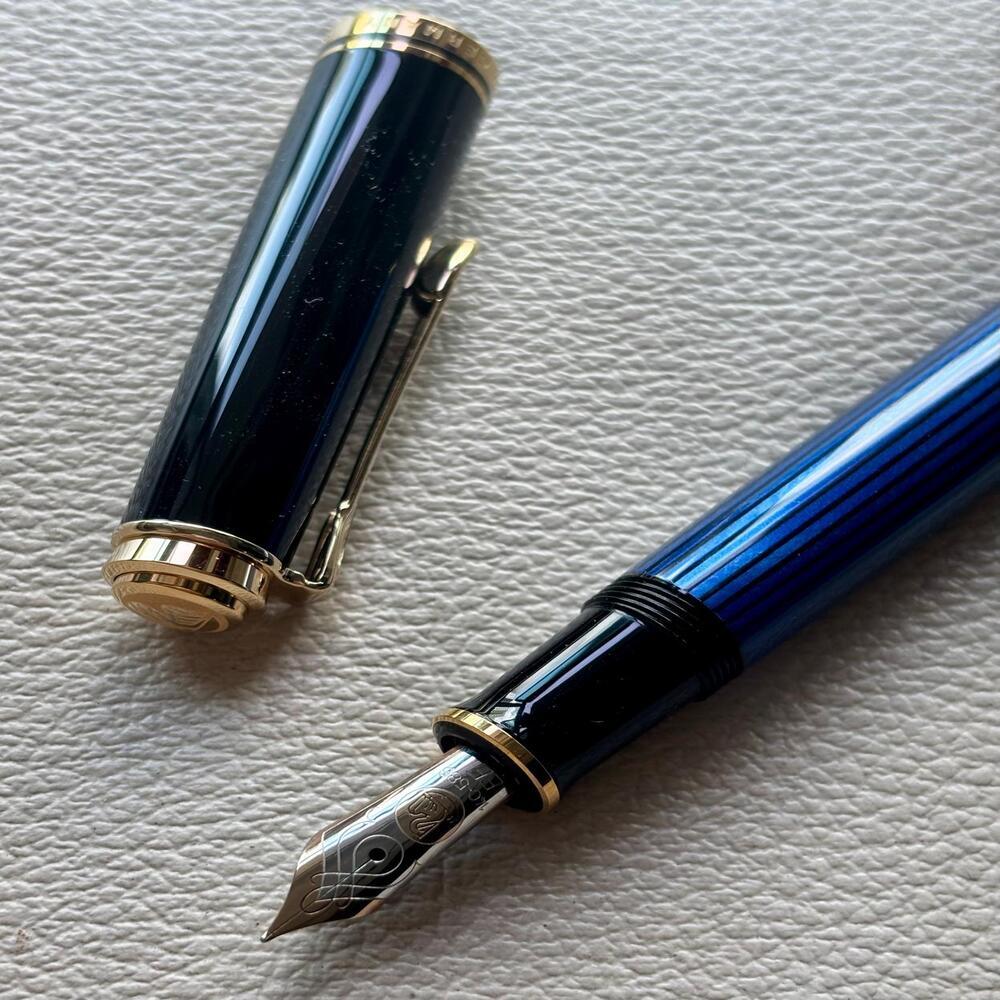 Pelikan M600 Blue Stripe Fountain Pen