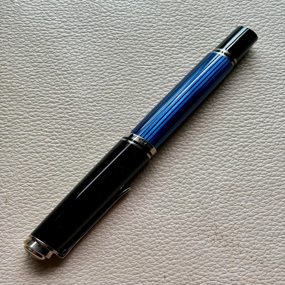 Pelikan M605 Blue Black Stripe Fountain Pen Special Edition