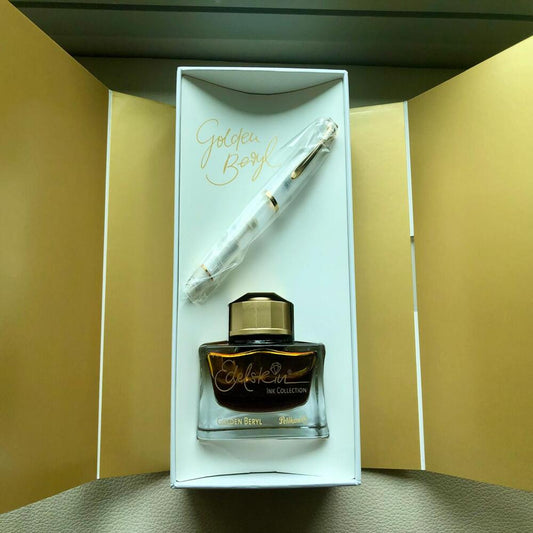 Pelikan M200 Golden Beryl Fountain Pen Set Special Edition