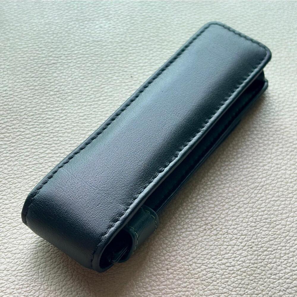 Pelikan Green Black Leather 2 Pen Pouch