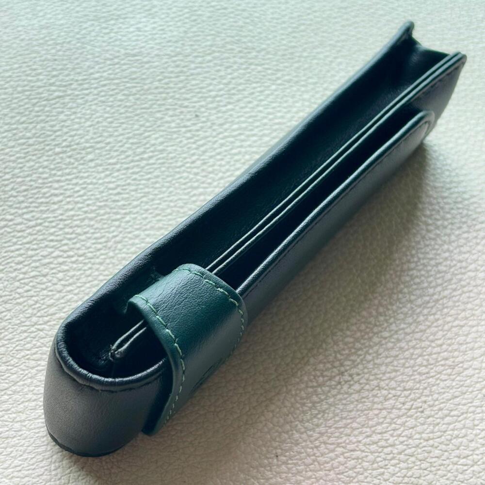 Pelikan Green Black Leather 2 Pen Pouch