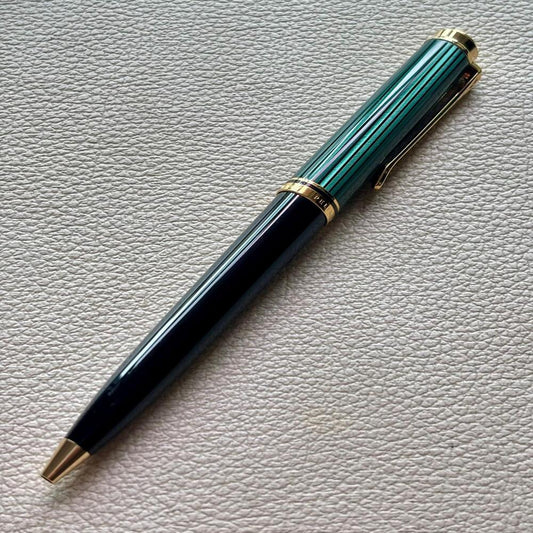 Pelikan K800 Green Black Stripe Ballpoint Pen