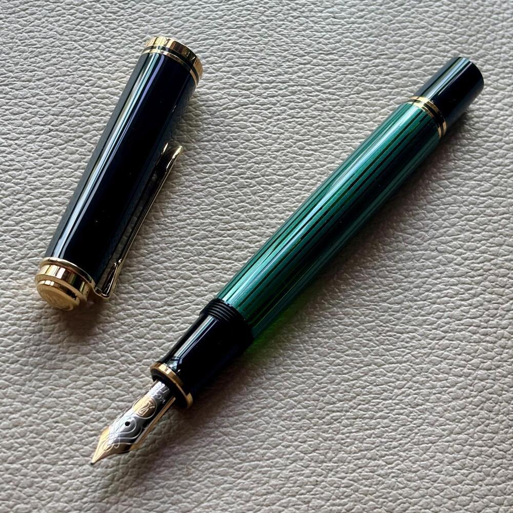 Pelikan M600 Green Stripe Fountain Pen