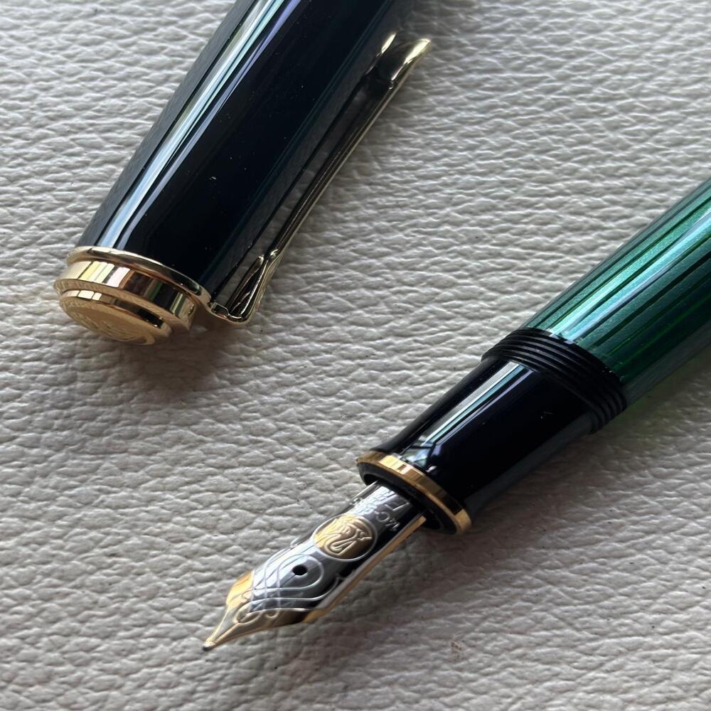 Pelikan M600 Green Stripe Fountain Pen