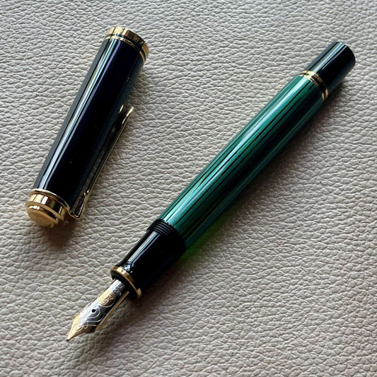 Pelikan M400 Green Stripe Fountain Pen