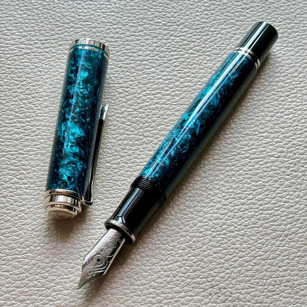 Pelikan M805 Ocean Swirl Fountain Pen Special Edition 2017