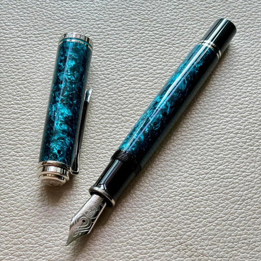 Pelikan M805 Ocean Swirl Fountain Pen Special Edition 2017
