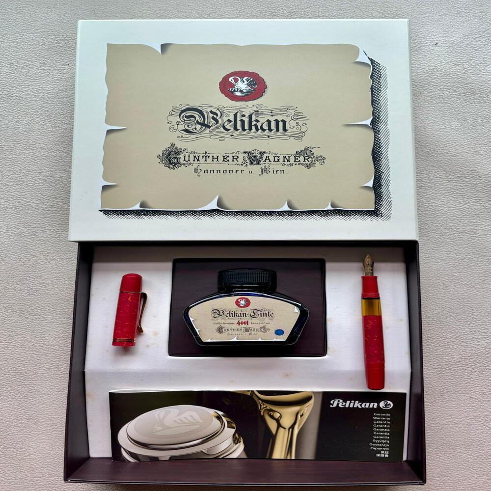 Pelikan M101N Bright Red Fountain Pen Special Edition