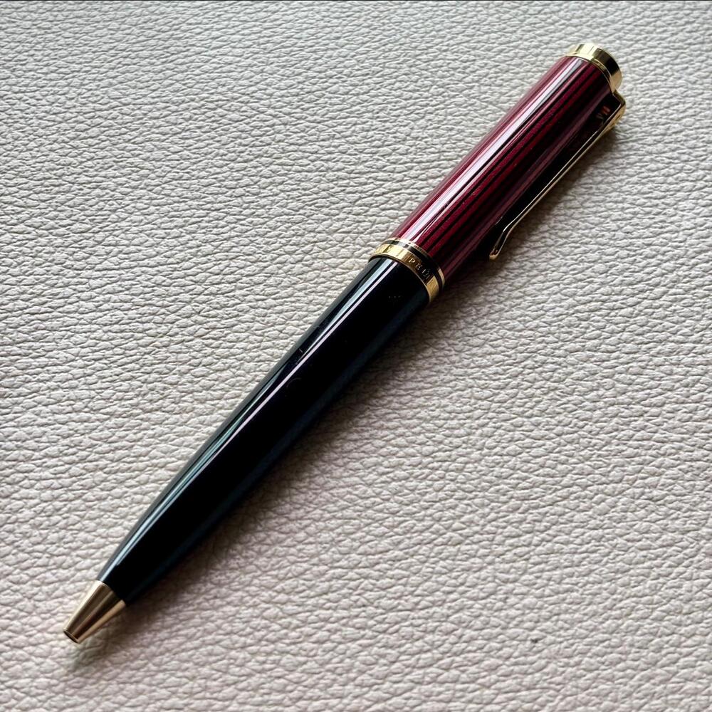 Pelikan K800 Red Black Stripe Ballpoint Pen