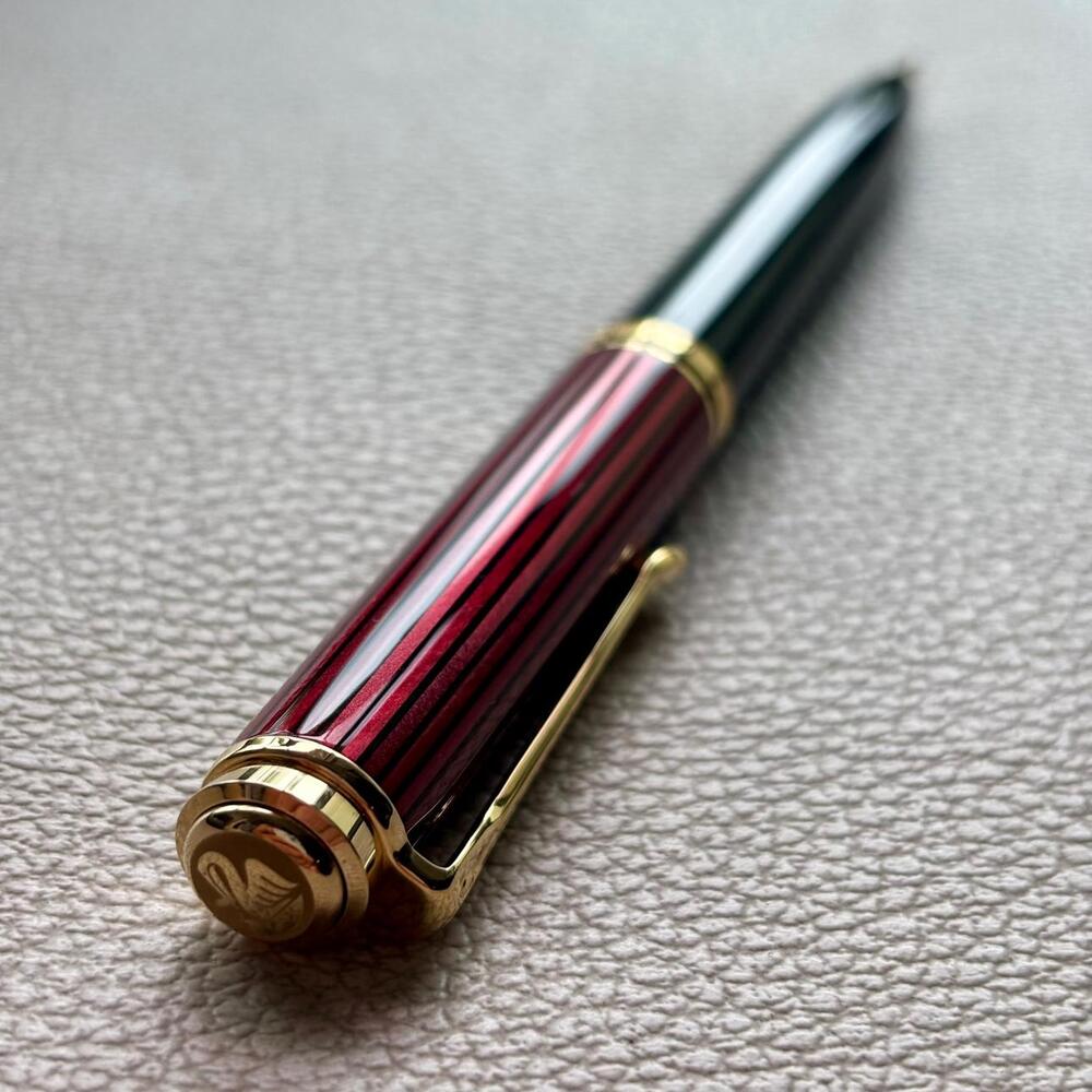 Pelikan K800 Red Black Stripe Ballpoint Pen