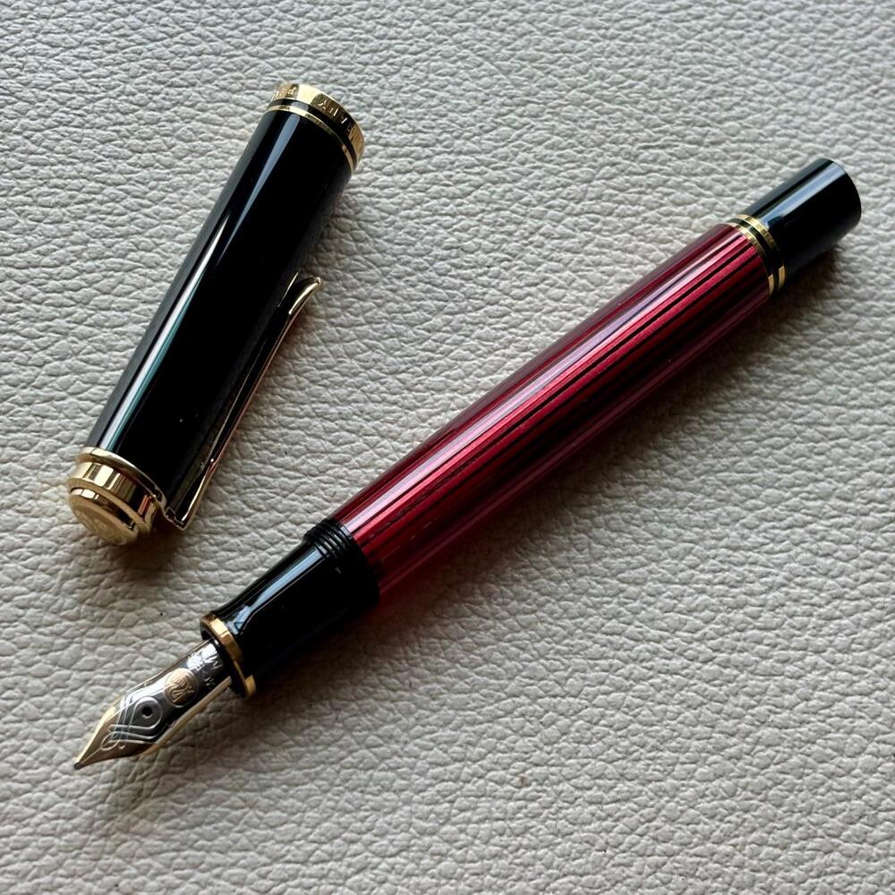 Pelikan M400 Red Striped Fountain Pen
