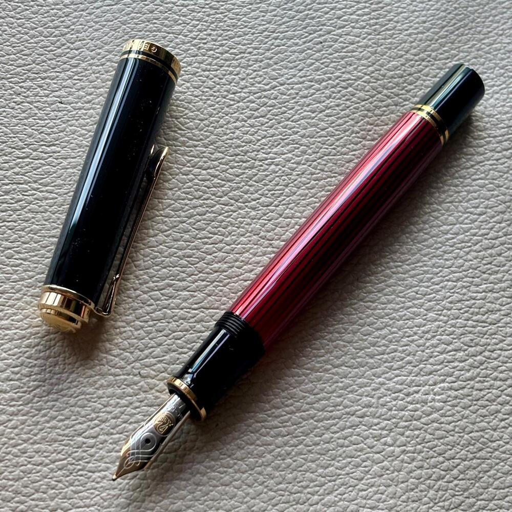 Pelikan M600 Red Stripe Fountain Pen