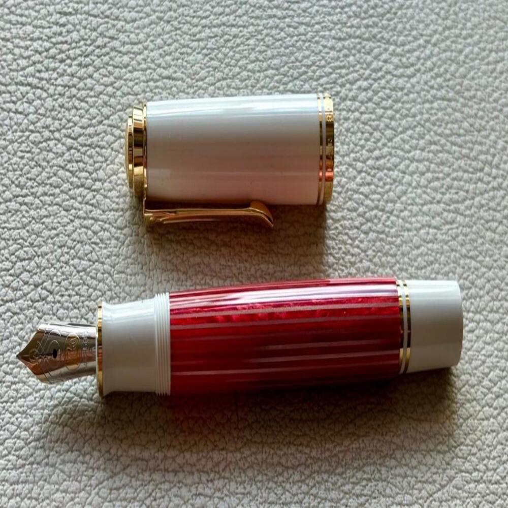 Pelikan M600 Red White Fountain Pen Special Edition
