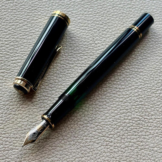 Pelikan M400 Solid Black Fountain Pen (OLD LOGO)