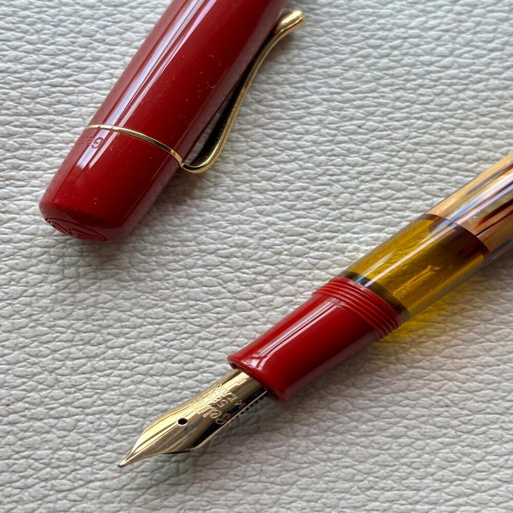 Pelikan M101N Tortoise Red Fountain Pen Special Edition