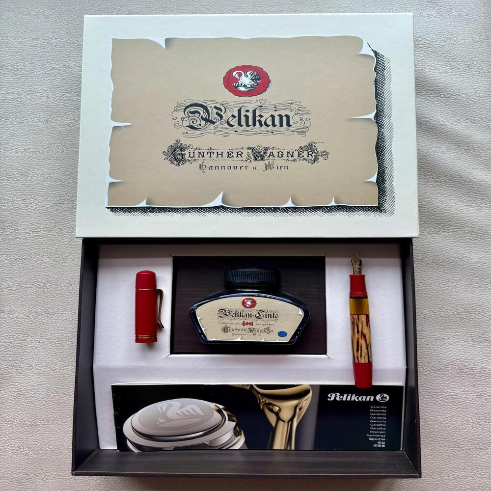 Pelikan M101N Tortoise Red Fountain Pen Special Edition