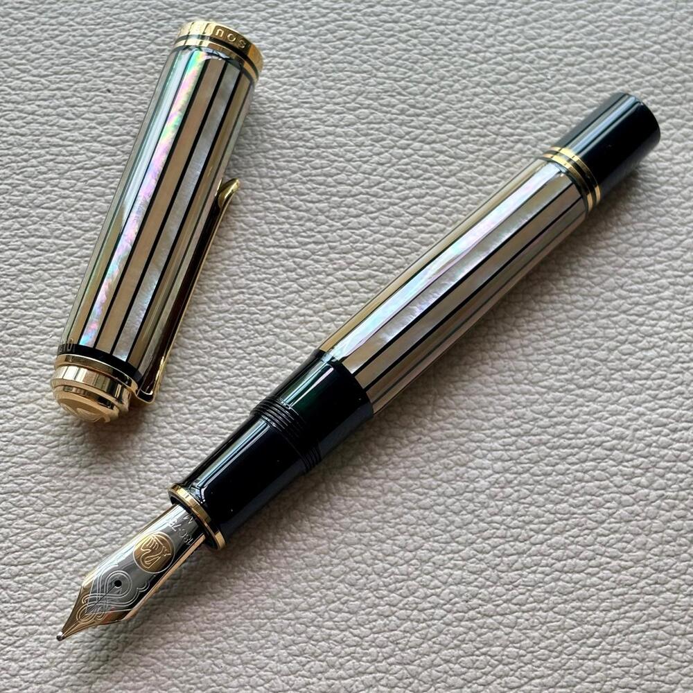 Pelikan M1000 White Ray Raden Fountain Pen Limited Edition