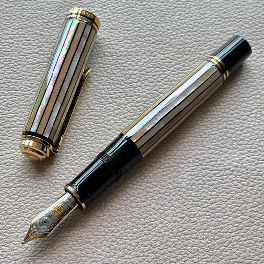 Pelikan M1000 White Ray Raden Fountain Pen Limited Edition