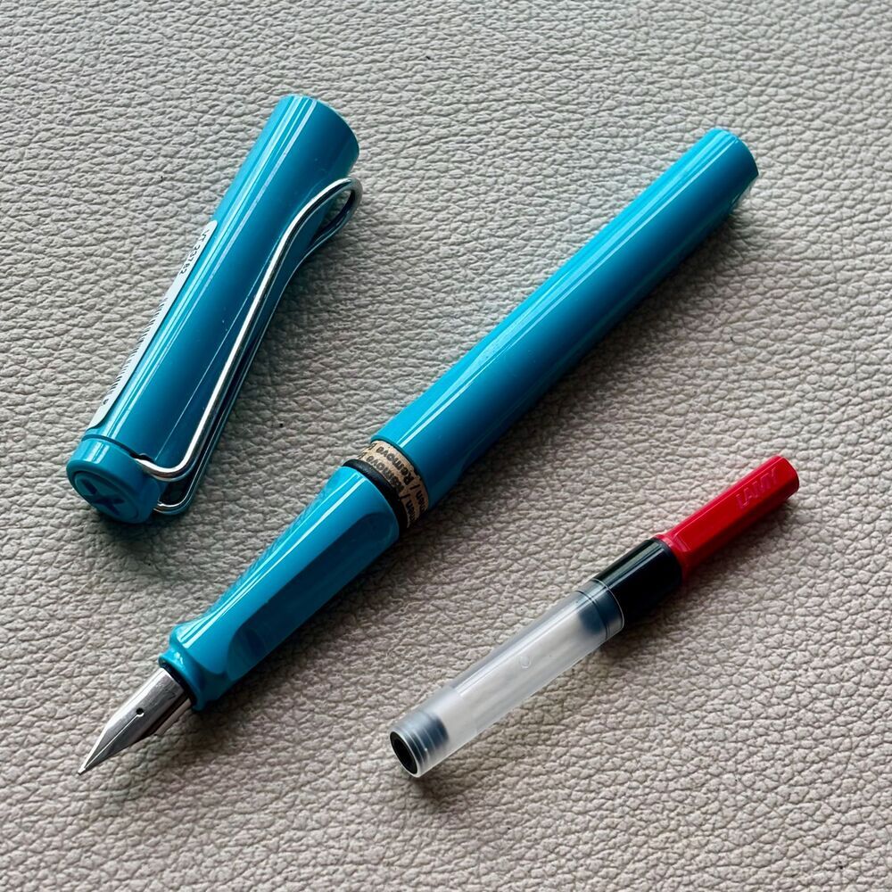 2011 Lamy Aquamarine Silver Clip Safari Fountain Pen