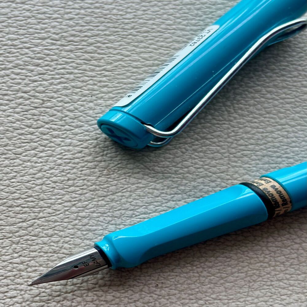 2011 Lamy Aquamarine Silver Clip Safari Fountain Pen