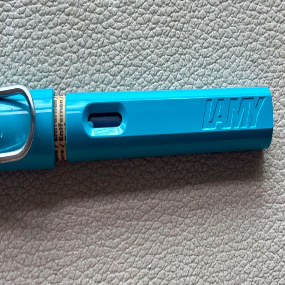 2011 Lamy Aquamarine Silver Clip Safari Fountain Pen