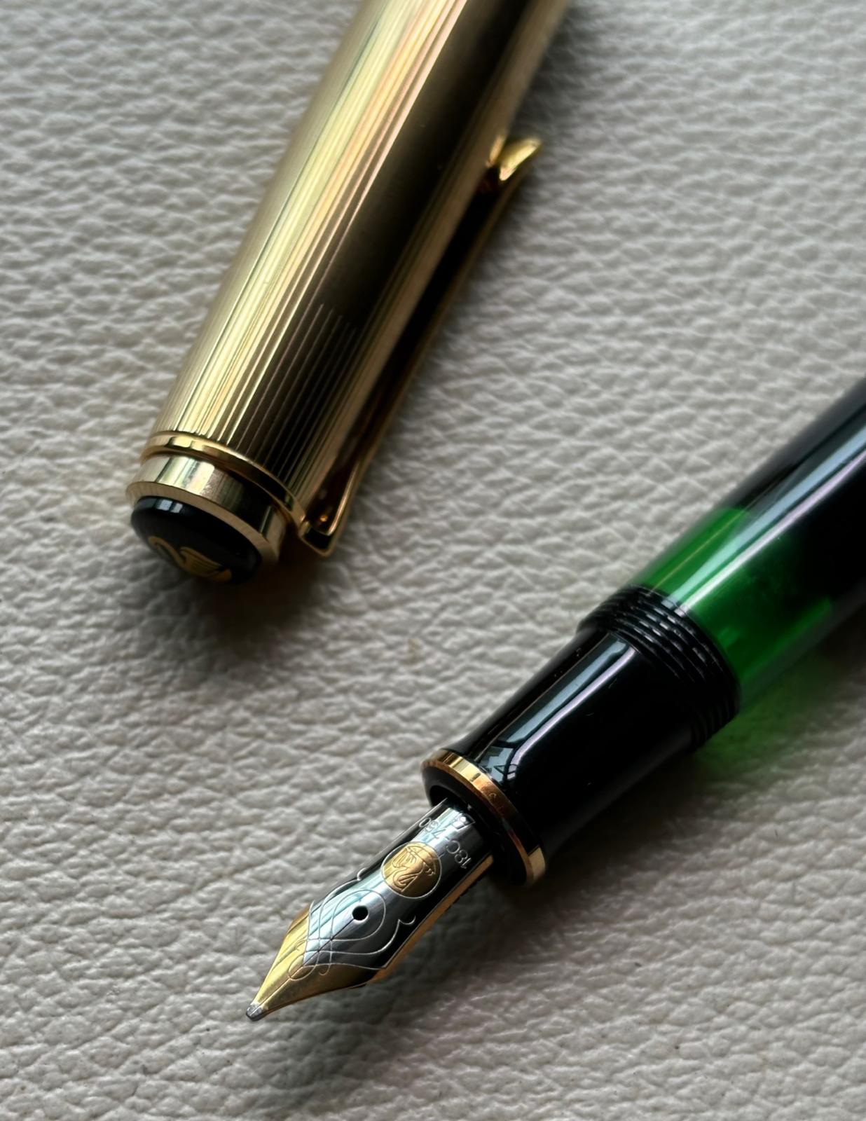 Pelikan M650 Black Vermeil Fountain Pen Discontinued Rare