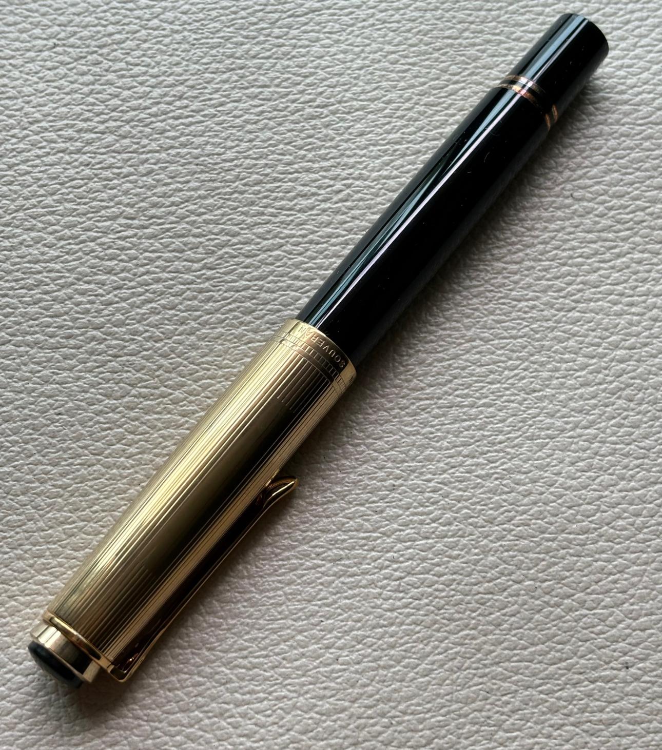 Pelikan M650 Black Vermeil Fountain Pen Discontinued Rare