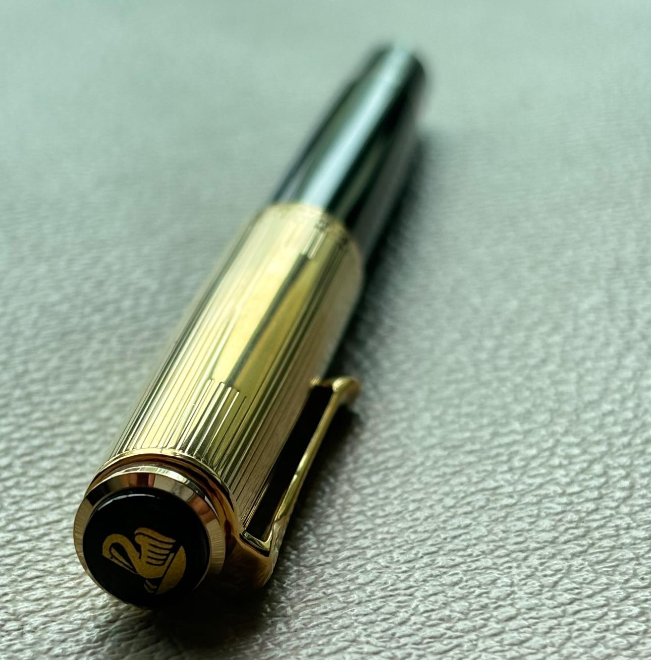 Pelikan M650 Black Vermeil Fountain Pen Discontinued Rare