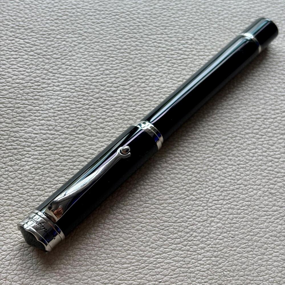 Montegrappa Ducale Black Silver Fountain Pen