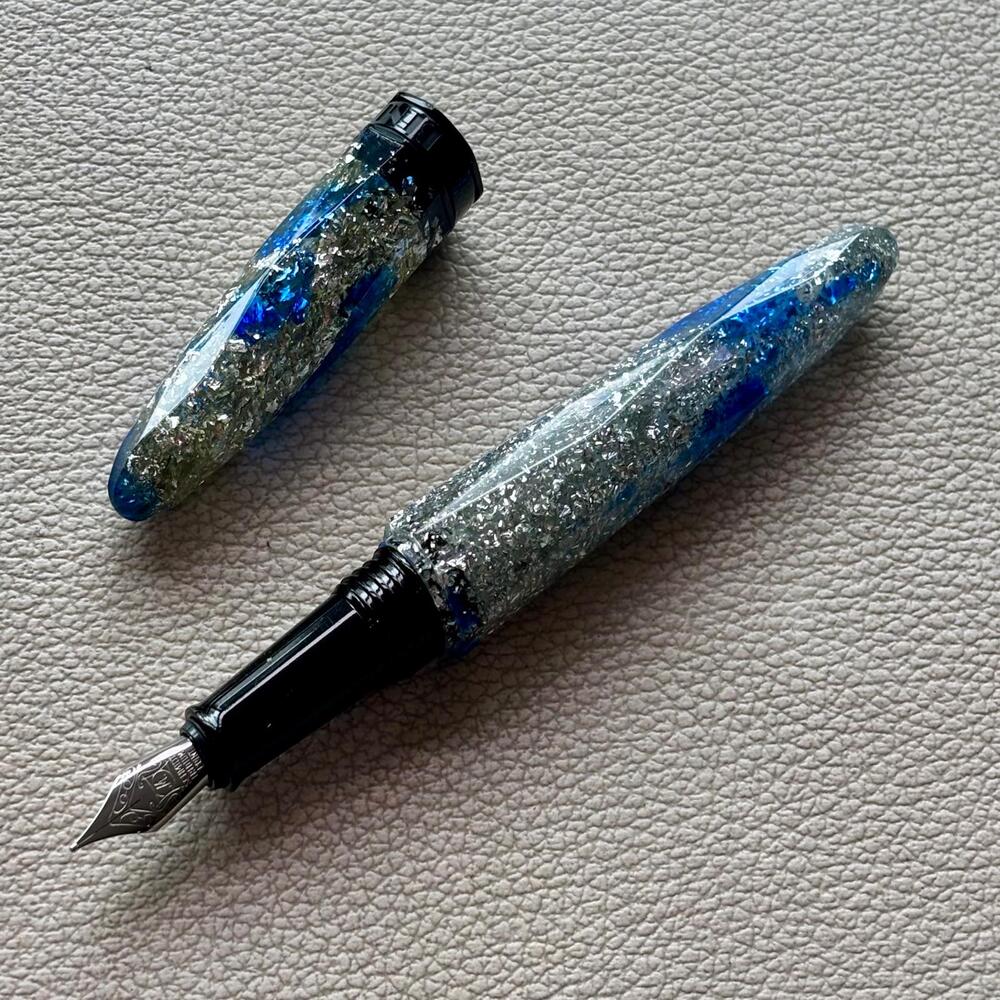 Benu Briolette Blue Frost Fountain Pen Discontinued