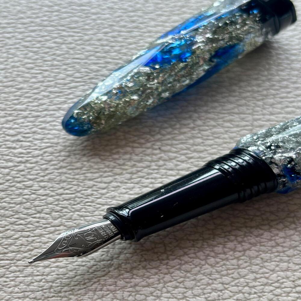 Benu Briolette Blue Frost Fountain Pen Discontinued