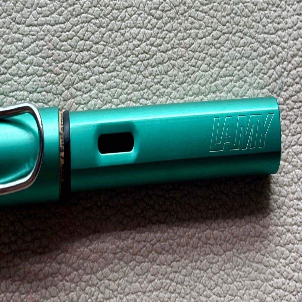 2014 Lamy Blue Green AL Star Fountain Pen Special Edition.