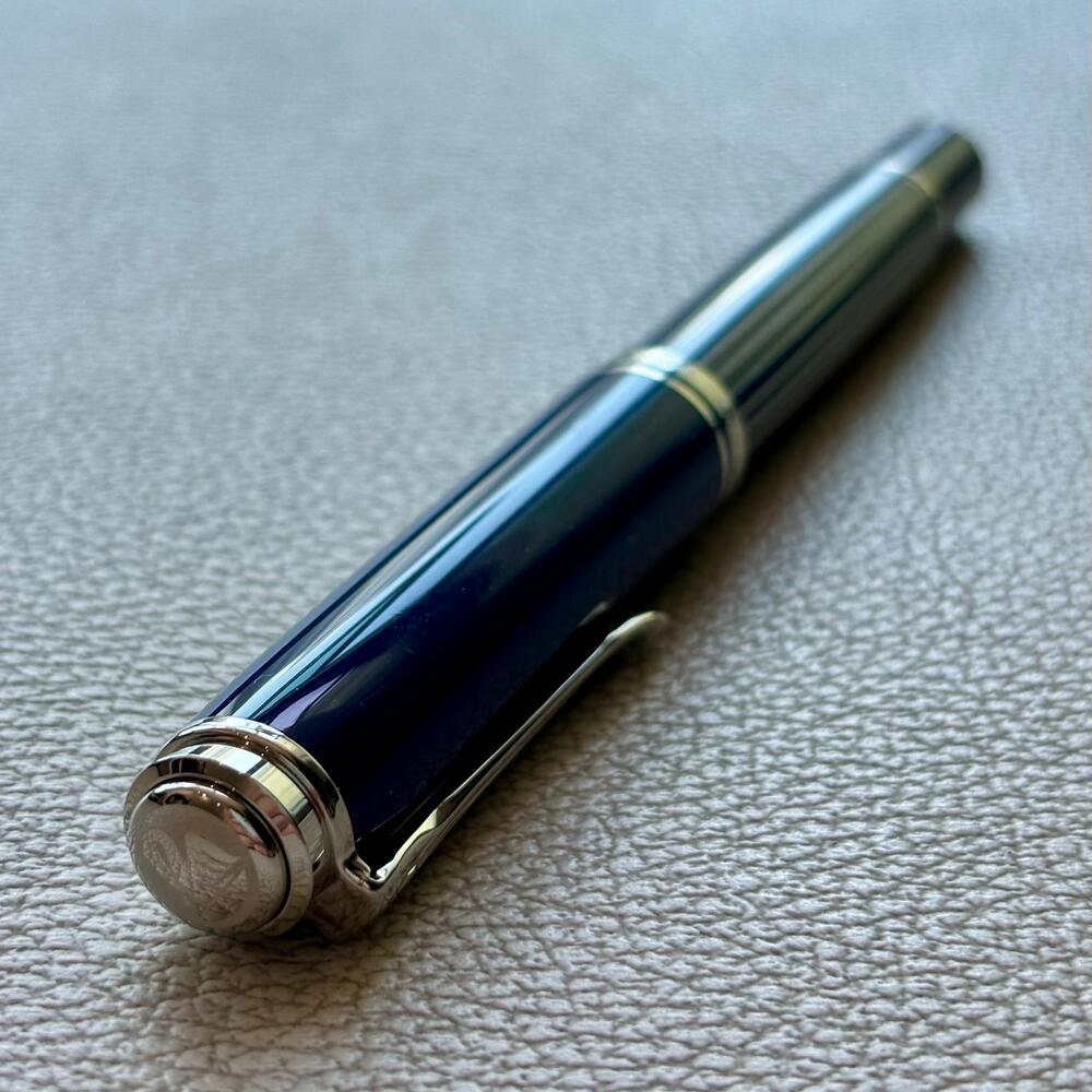 Pelikan M815 Blue Metal Striped Fountain Pen Special Edition