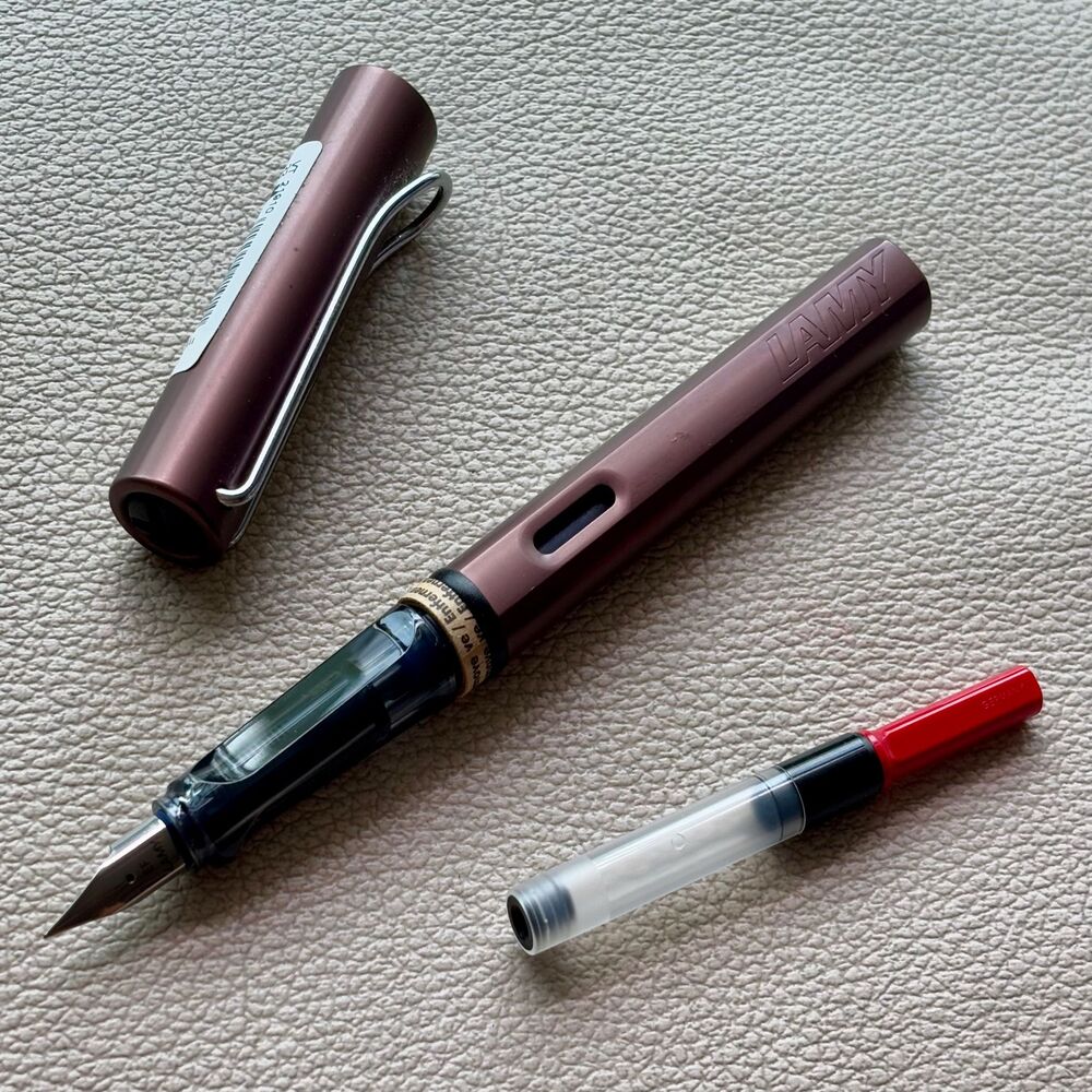 2010 Lamy Coffee Brown AL Star Fountain Pen Discontinued