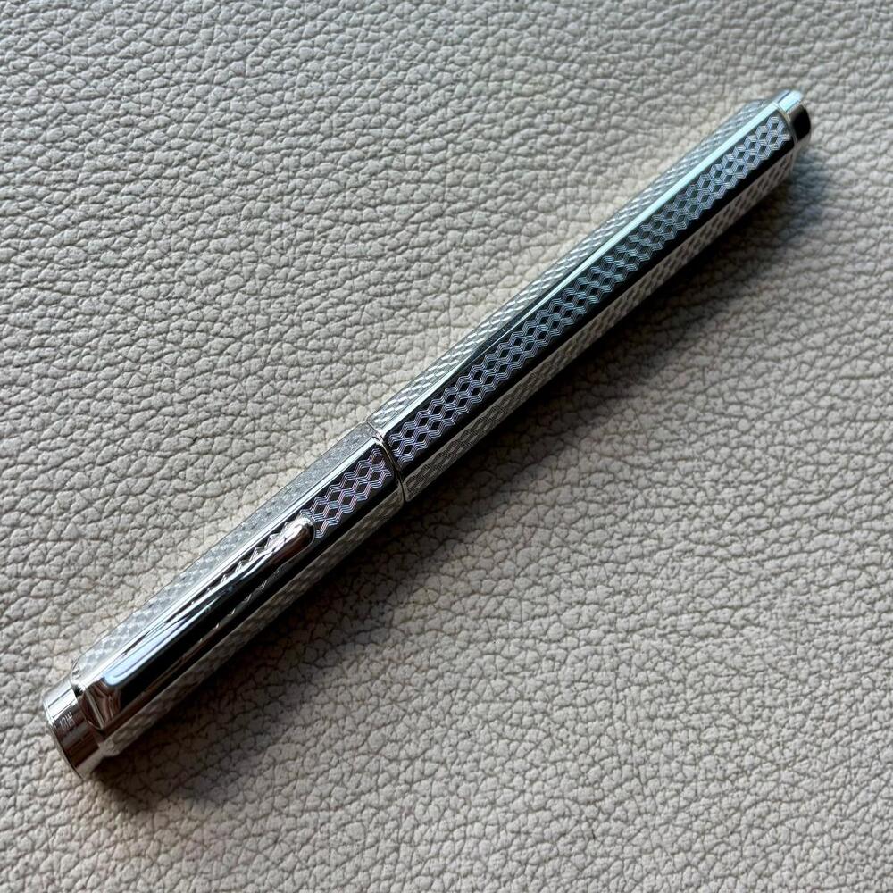 Caran d'Ache Palladium Coated Ecridor Cubrik Rollerball Pen