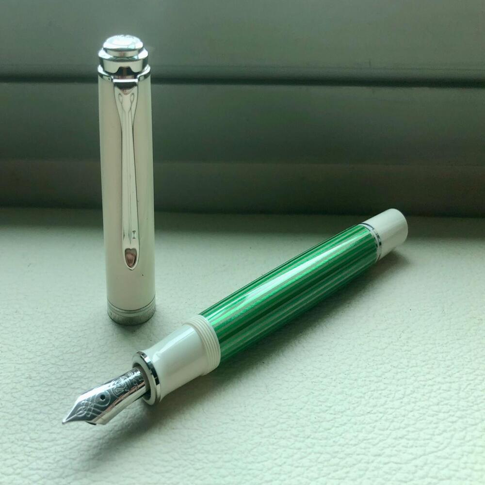 Pelikan M605 Green White  Fountain Pen Special Edition