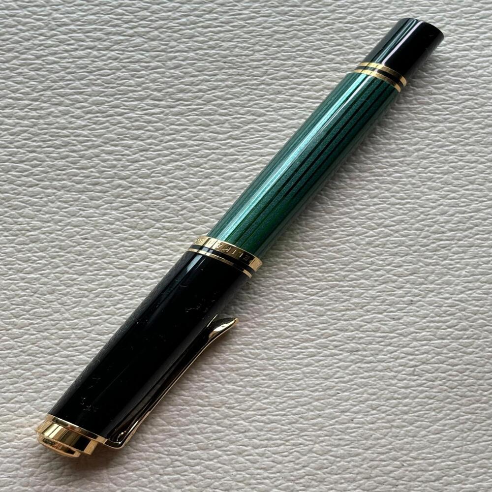 Pelikan M300 Green Stripe Fountain Pen (DISCONTINUED)
