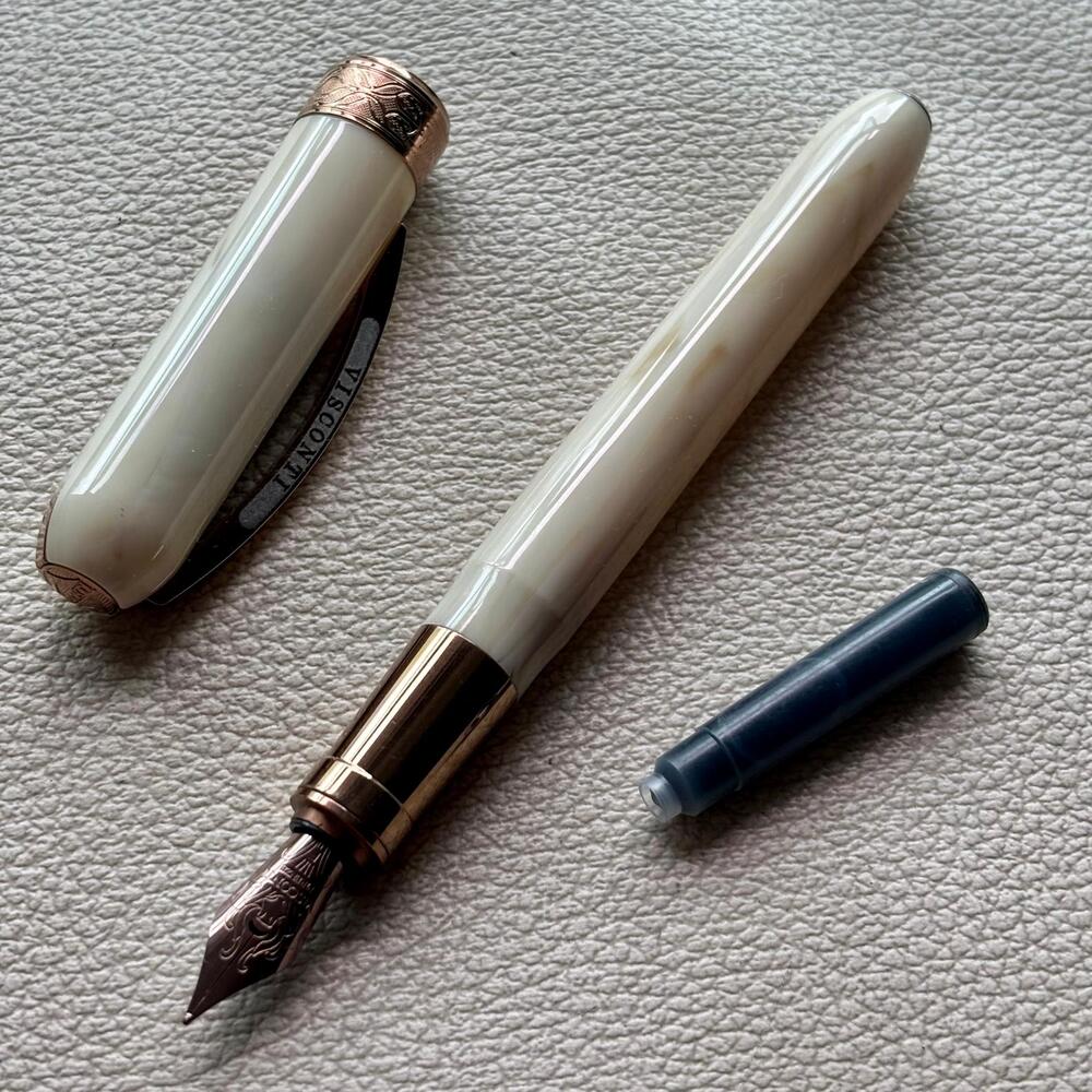 Visconti Ivory Bronze Rembrandt Fountain Pen Discontinue and Rare